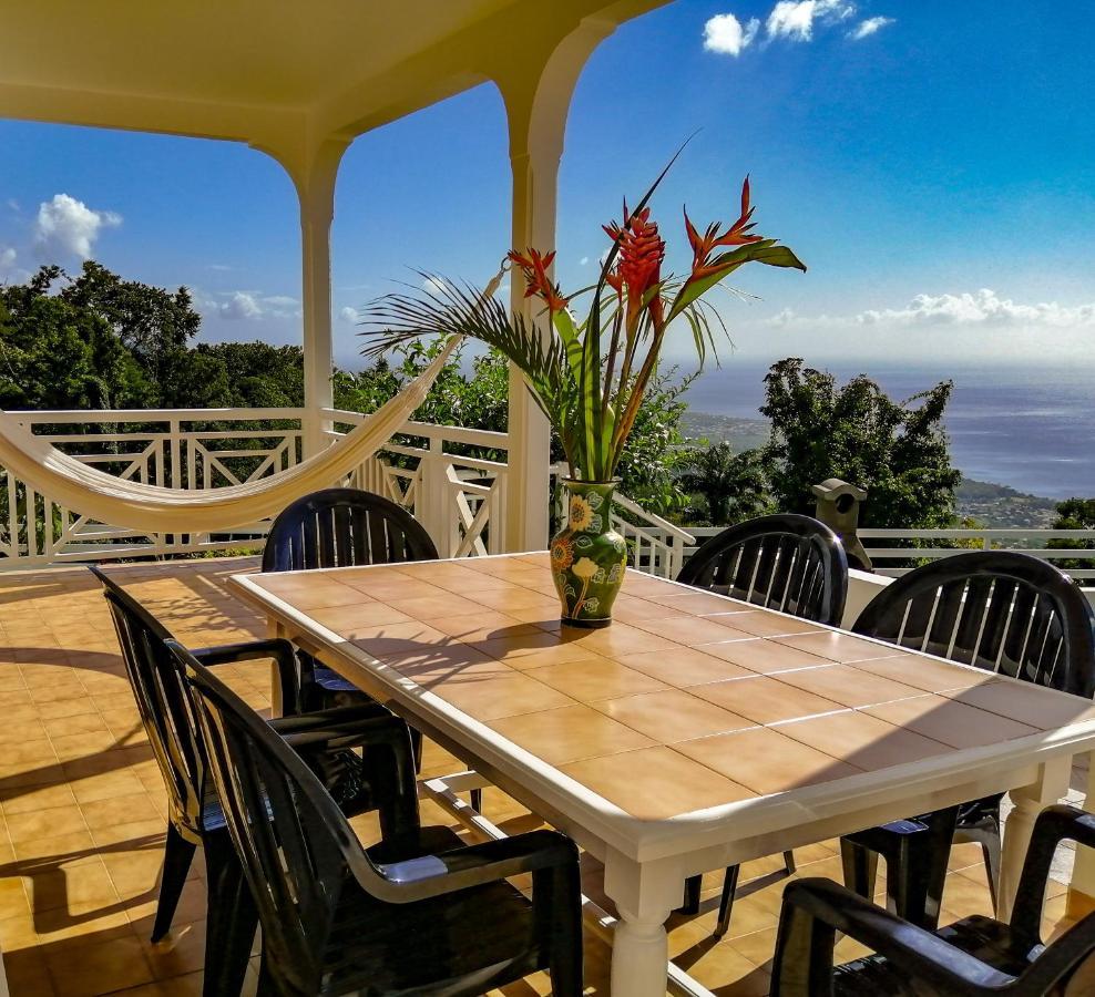 Belavue & Spa Prive, Avec Vue Panoramique Sur Mer, Jardin Creole Paysager, Jacuzzi Prive Bouillante Exterior foto